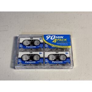 Panasonic 90MIN 4 Pack With Storage Case